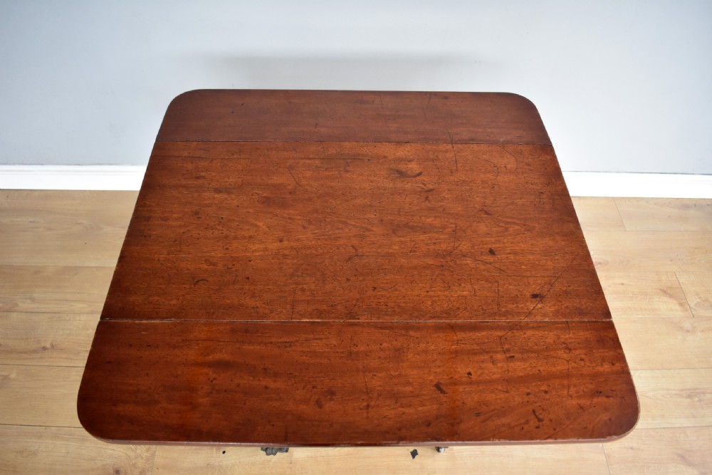Regency Mahogany Drop Leaf Table View VI