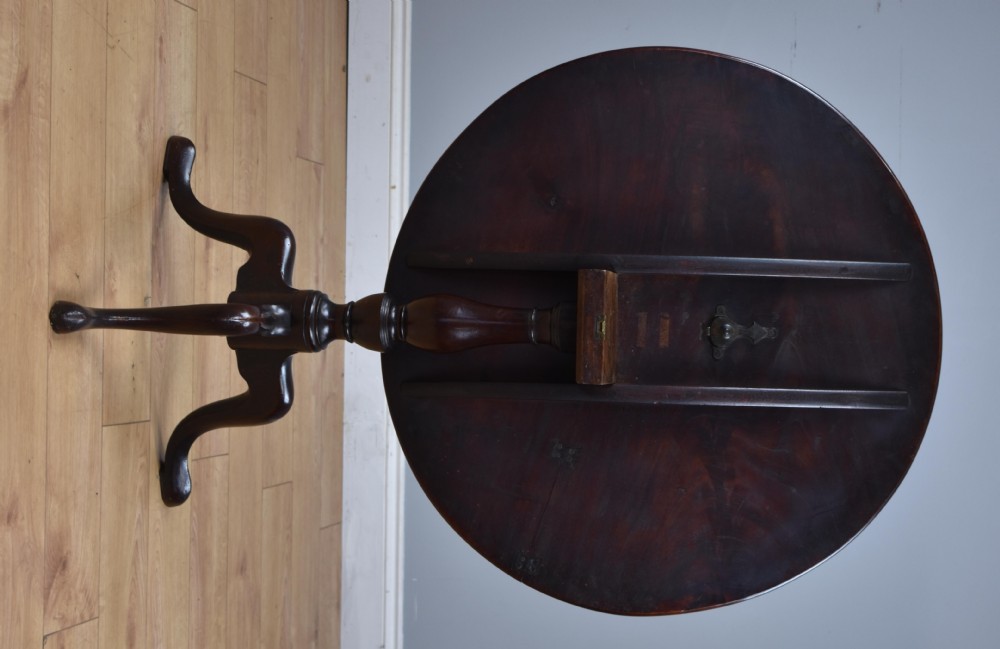 George III Mahogany Tilt Top Tripod Table View VIII