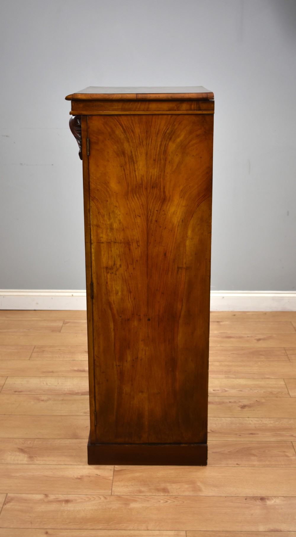 Victorian Burr Walnut Wellington Chest View VI
