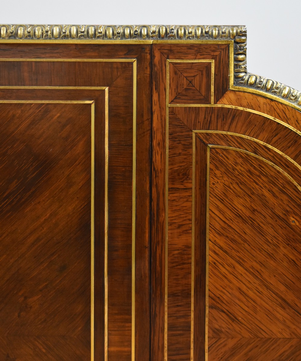19th Century Rosewood & Brass Inlaid Drop Leaf Table  View XVI