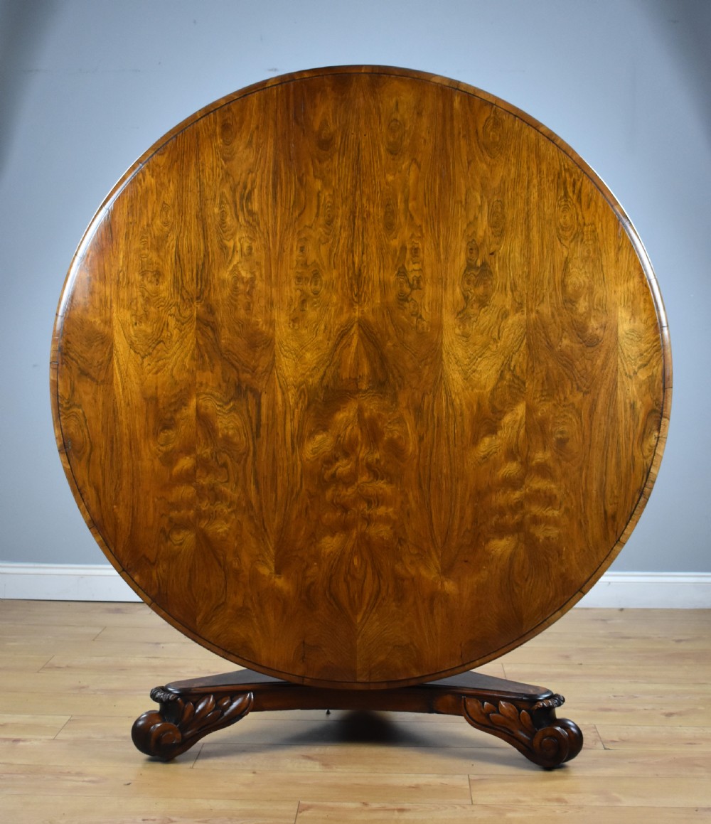 William IV Rosewood Circular Breakfast Table