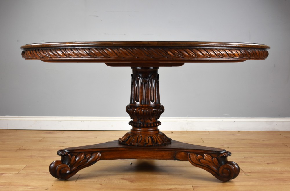 William IV Rosewood Circular Breakfast Table View II