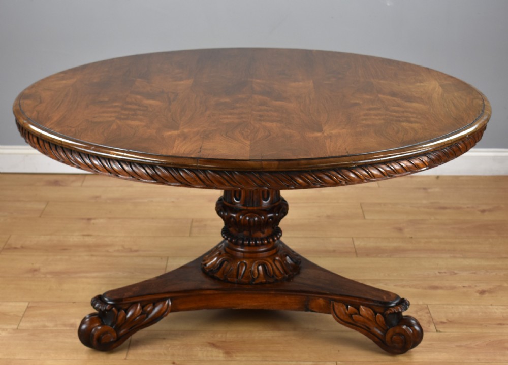 William IV Rosewood Circular Breakfast Table View III
