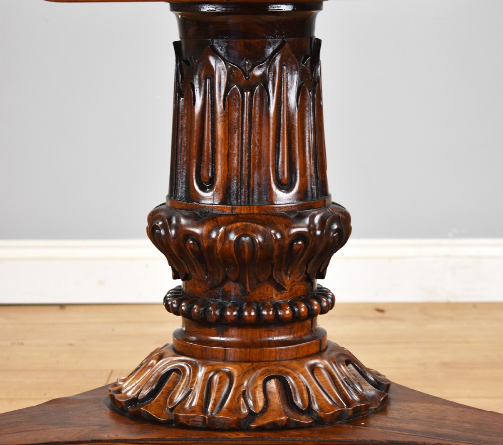 William IV Rosewood Circular Breakfast Table View V