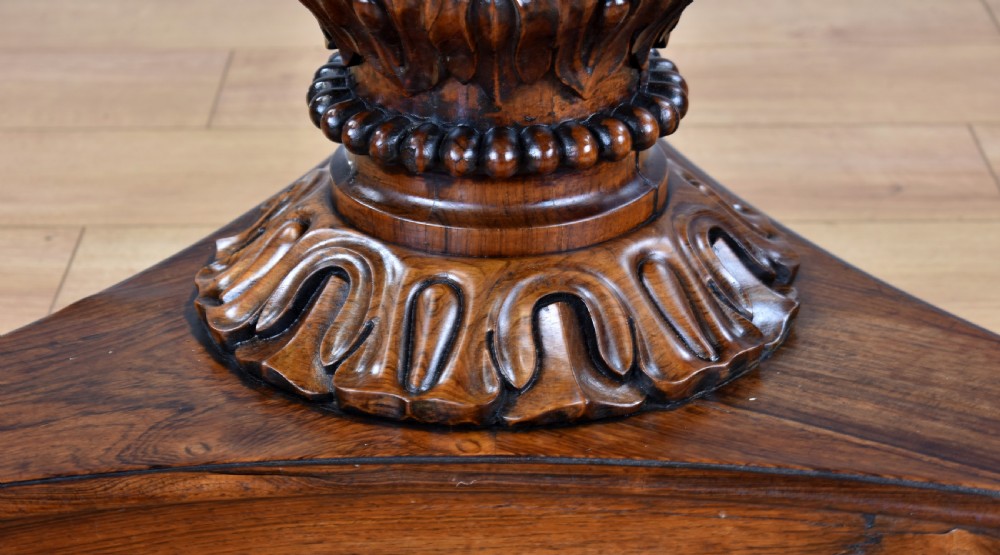 William IV Rosewood Circular Breakfast Table View VI