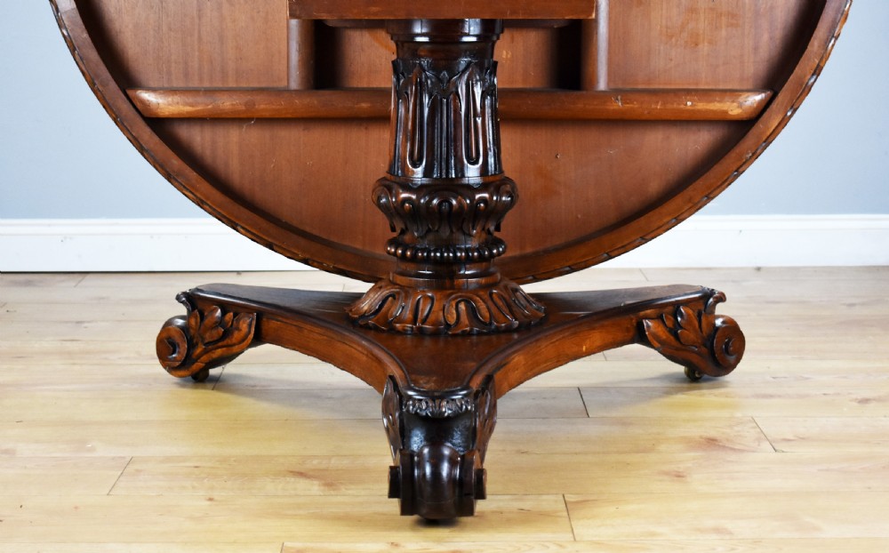 William IV Rosewood Circular Breakfast Table View X