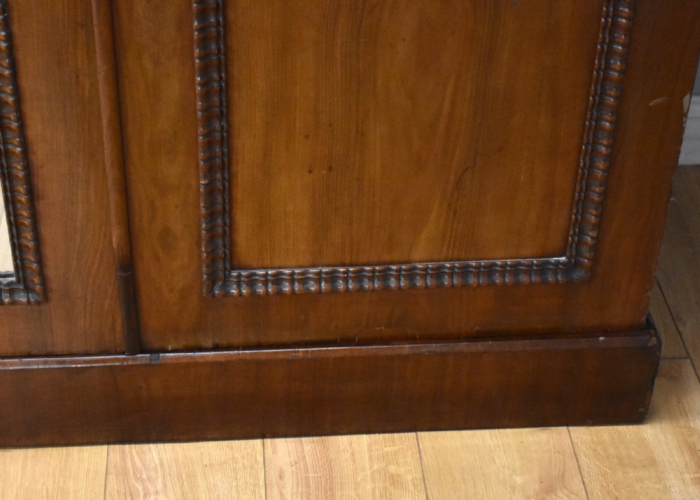Victorian Mahogany Three Door Wardrobe View XI