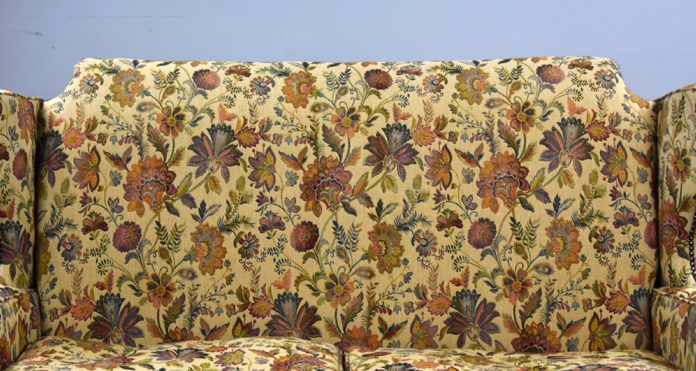 Queen Anne Style Wing Back Sofa View V
