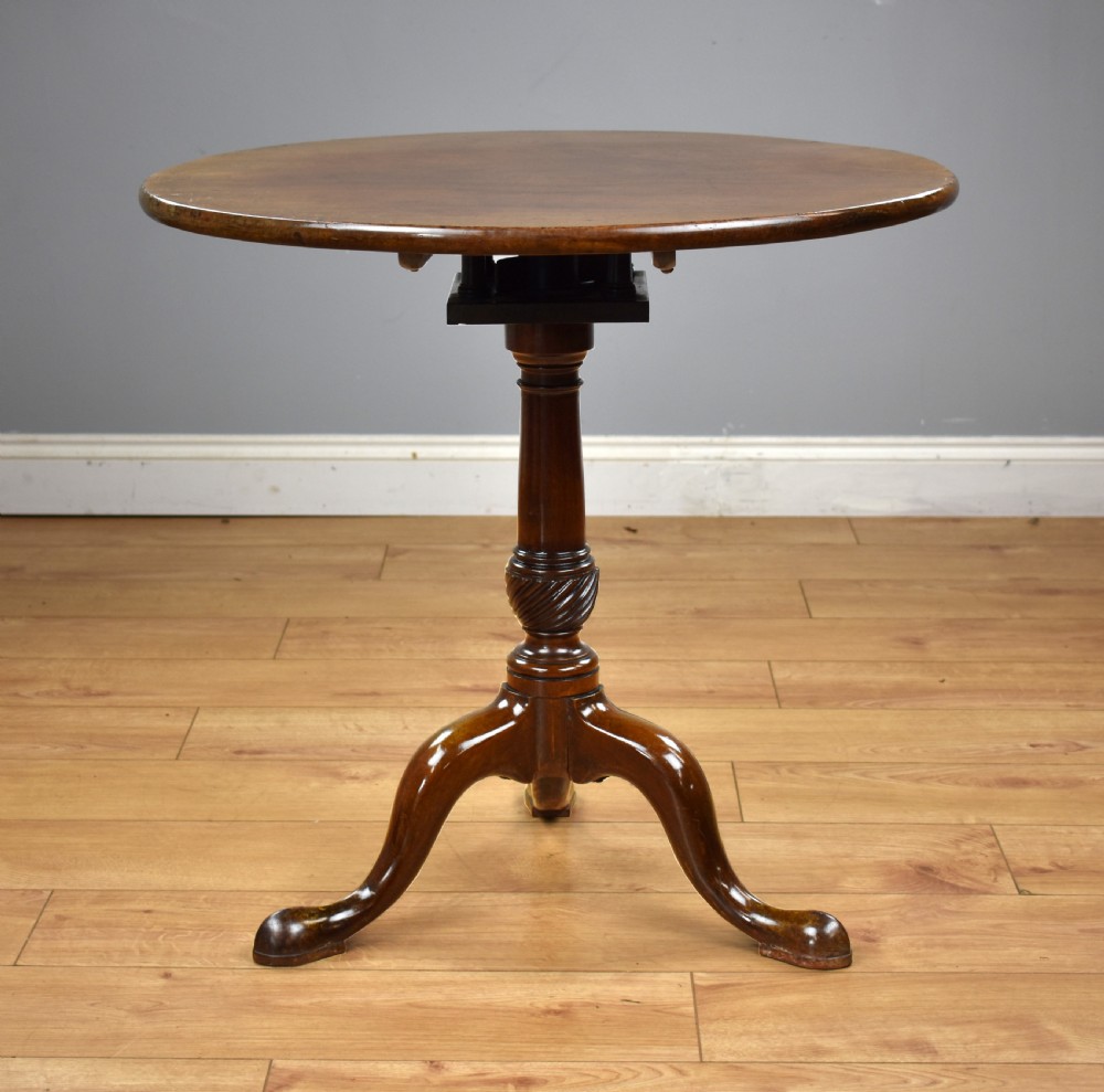 George III Mahogany Tripod Table View III