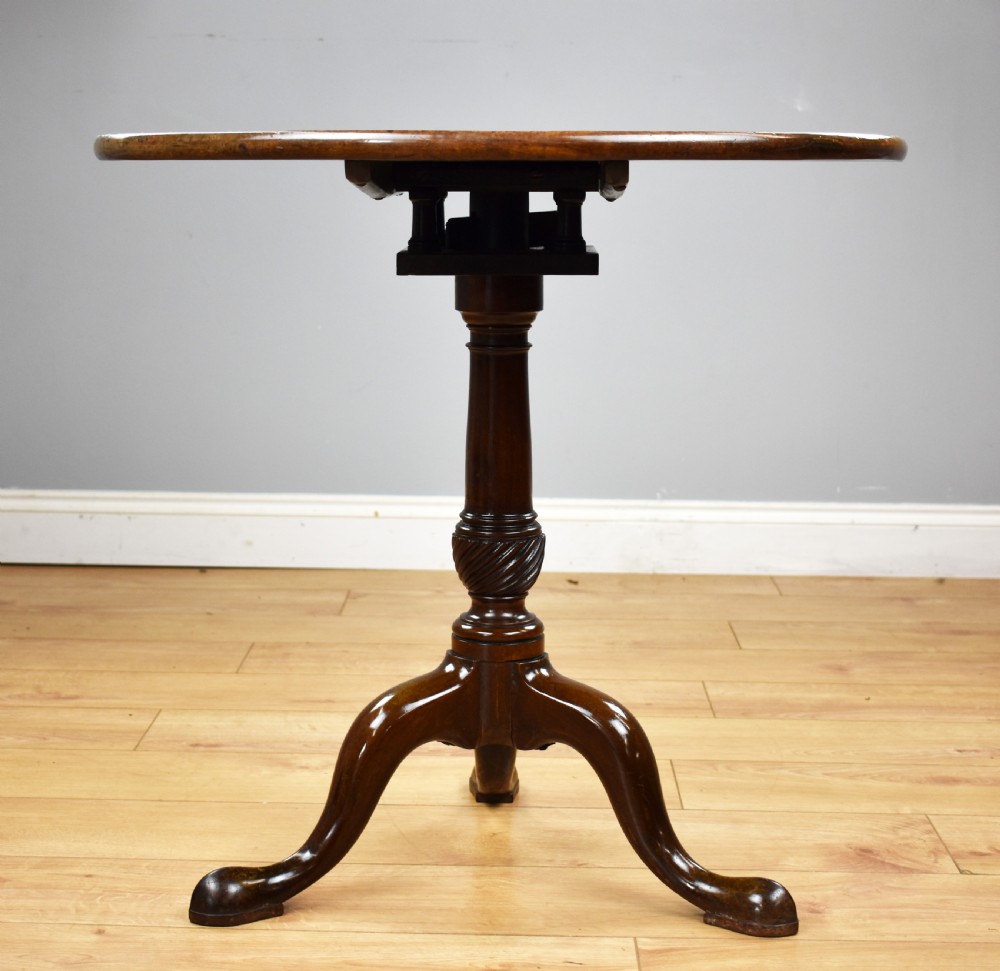 George III Mahogany Tripod Table View IV
