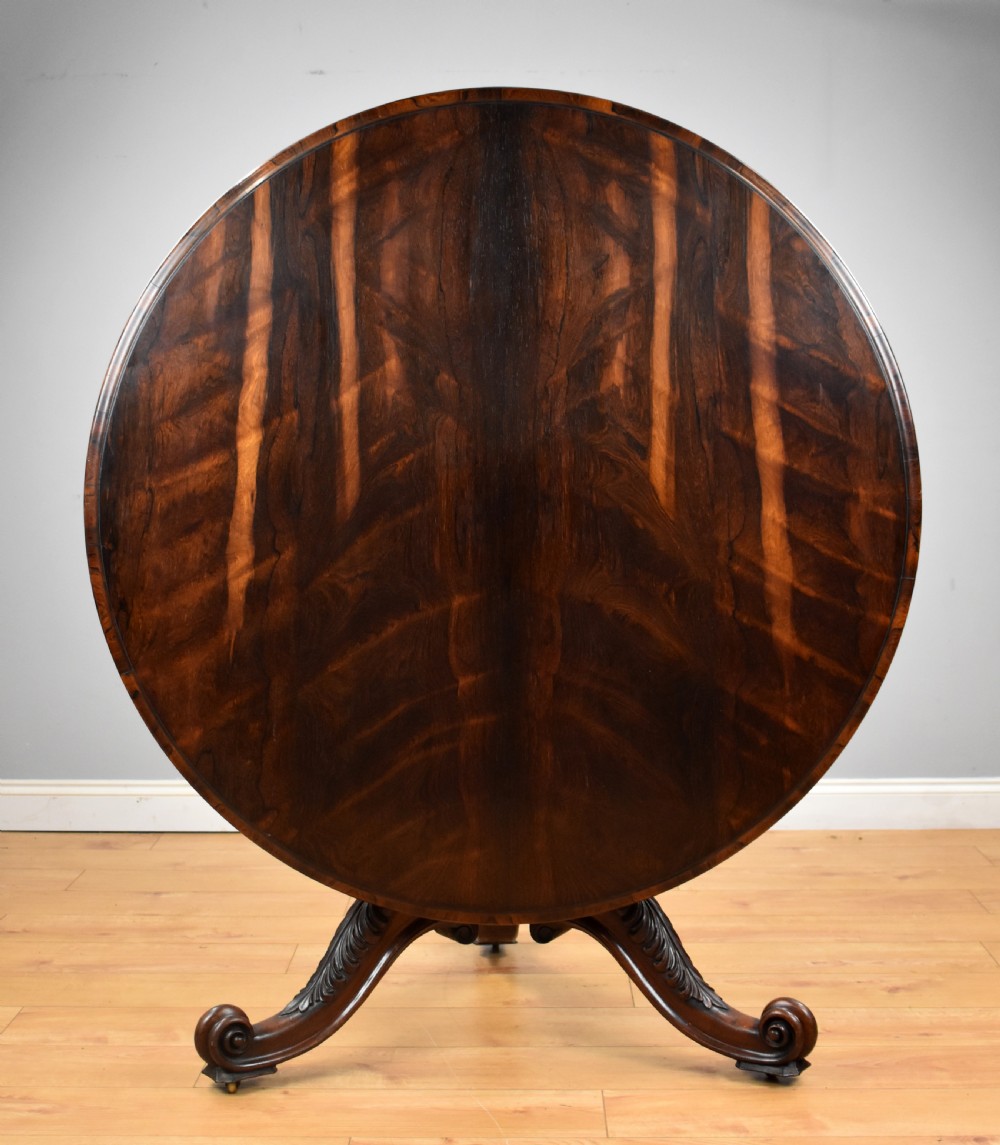 Victorian Rosewood Circular Breakfast Table
