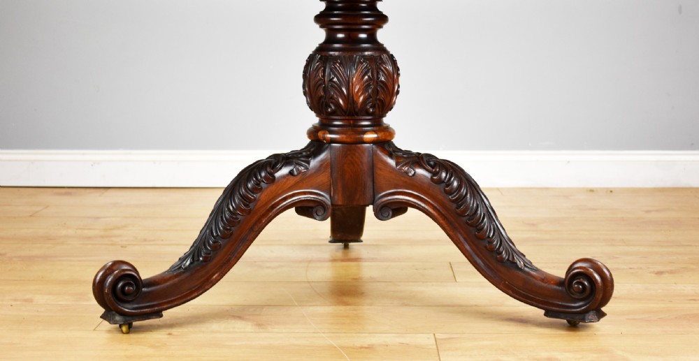 Victorian Rosewood Circular Breakfast Table View III