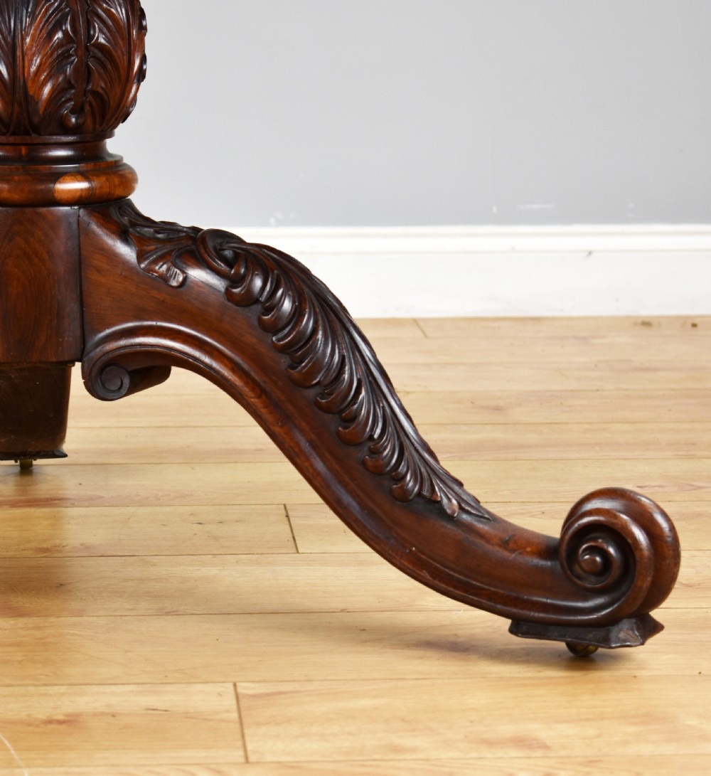 Victorian Rosewood Circular Breakfast Table View IX