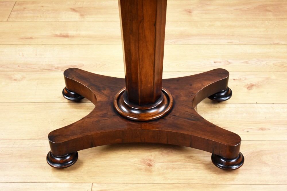 William IV Rosewood Tea Table View VII
