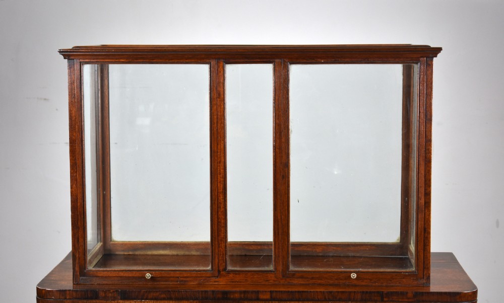 1930s Oak Glass Cased Table Top Display Cabinet