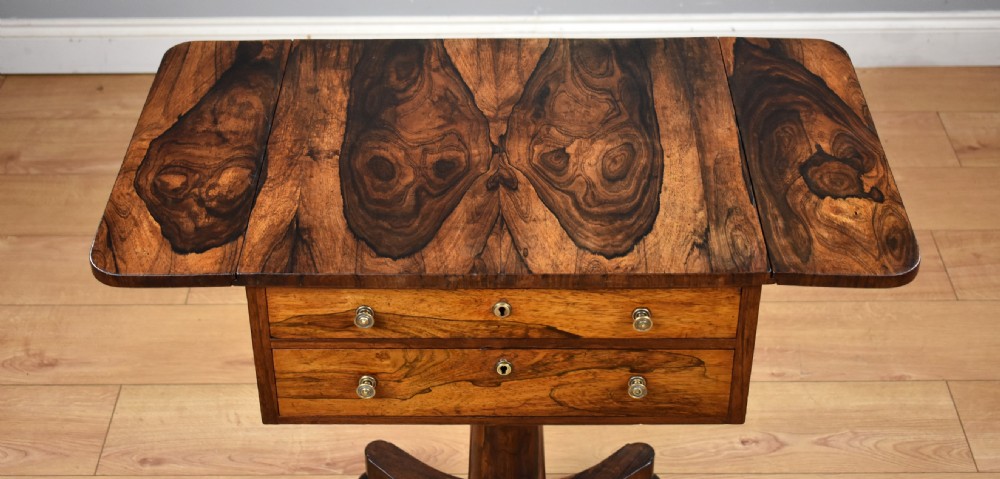 Victorian Rosewood Work Table View VIII
