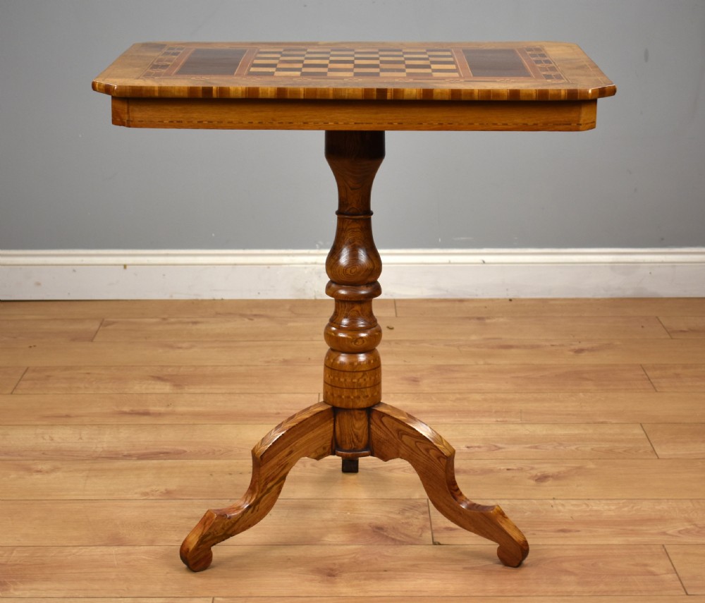 19th Century Walnut Chess Table View III