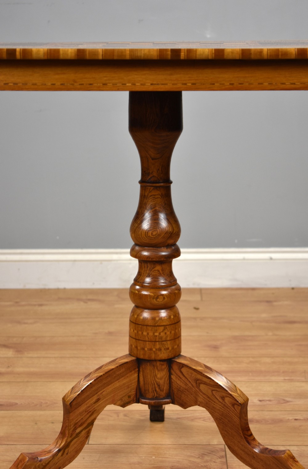 19th Century Walnut Chess Table View IV