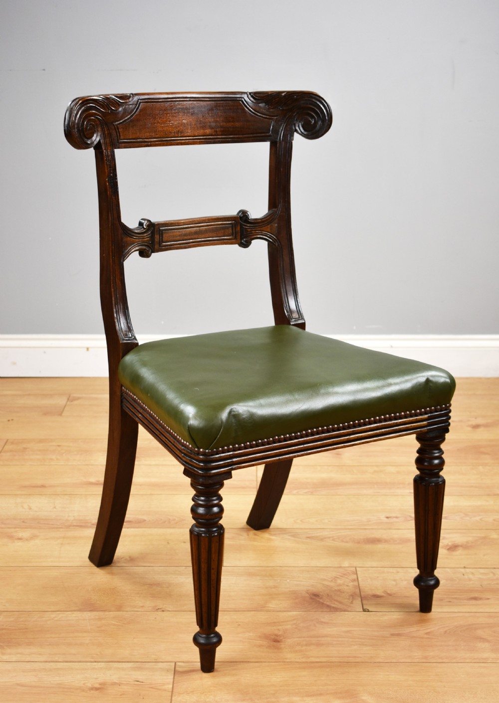 Set of 4 William IV Mahogany Dining Chairs View II
