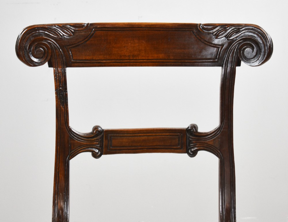 Set of 4 William IV Mahogany Dining Chairs View IV