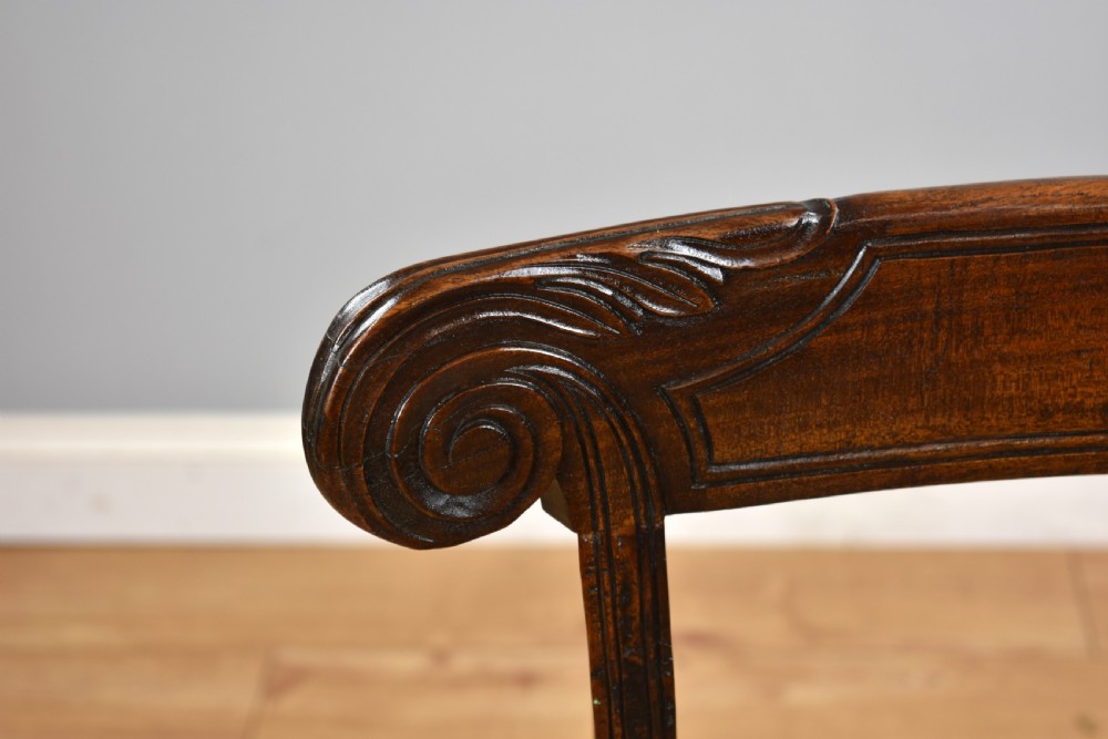 Set of 4 William IV Mahogany Dining Chairs View V