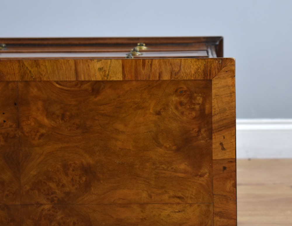 Queen Anne Style Burr Walnut Chest of Drawers View VIII