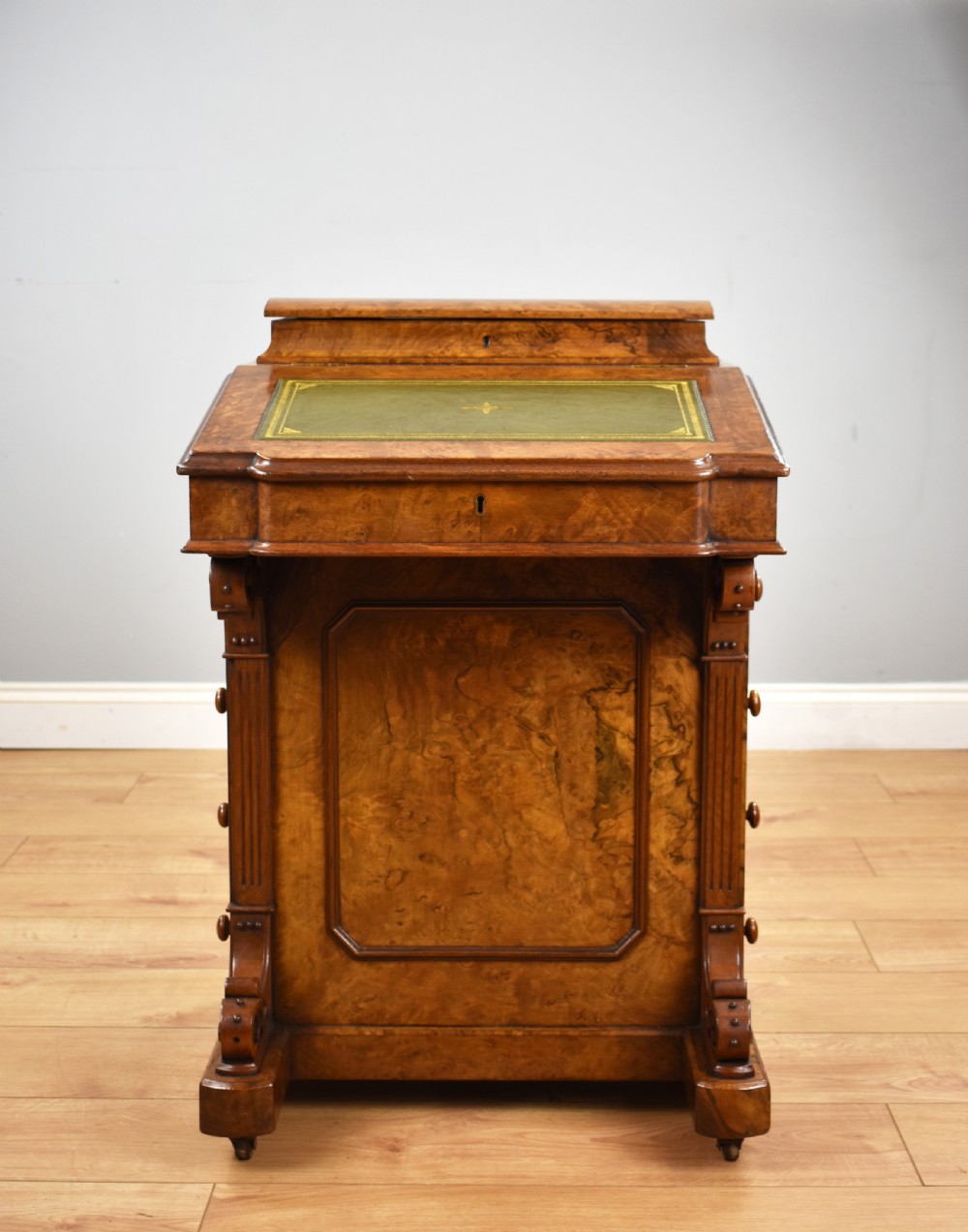 Victorian Burr Walnut Davenport View II