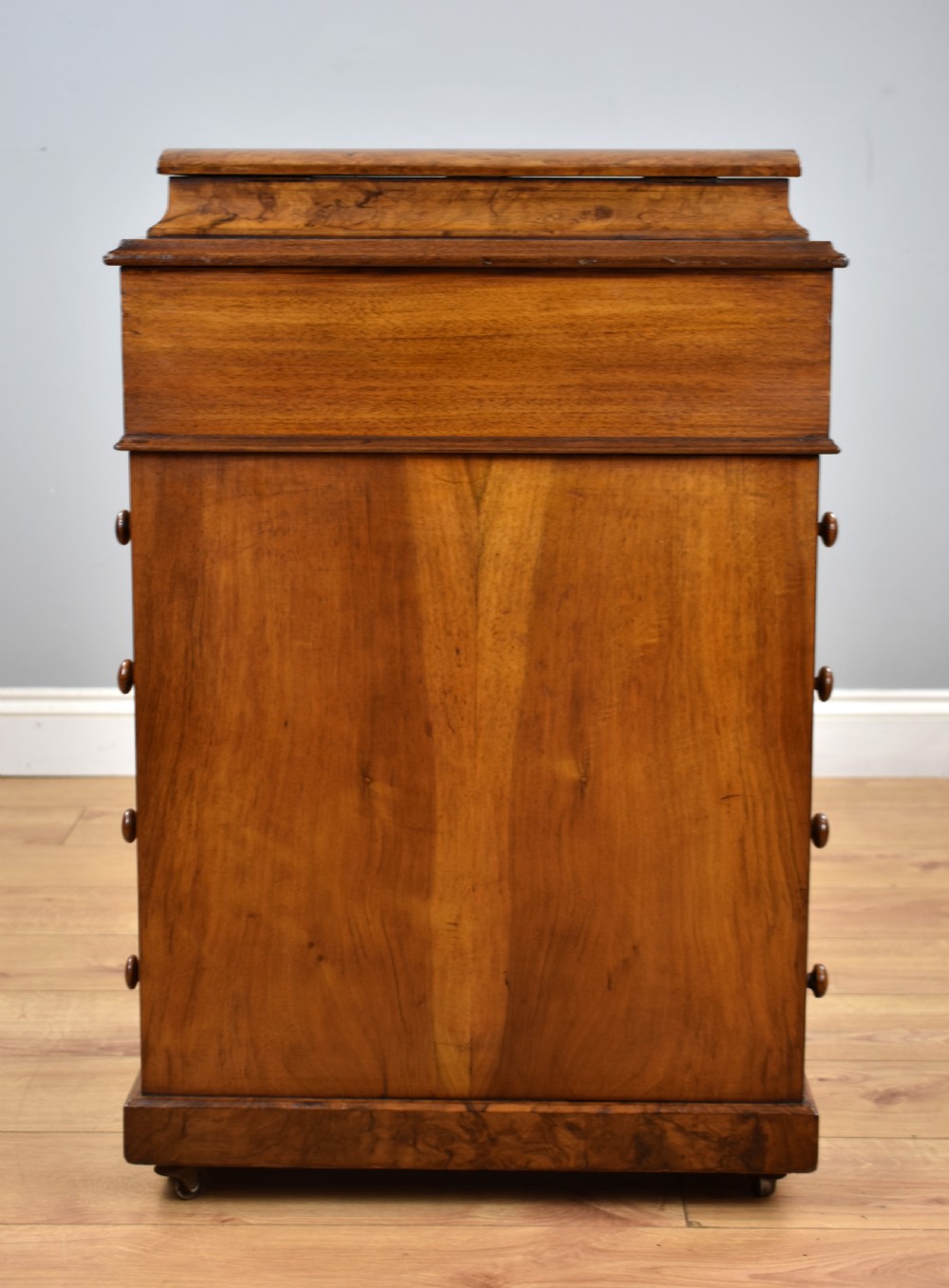 Victorian Burr Walnut Davenport View VI