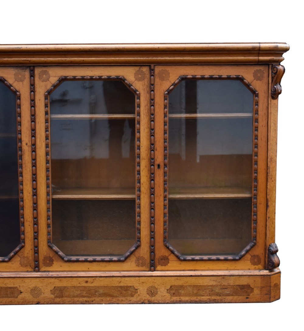 Victorian Oak 6 Door Bookcase View IV