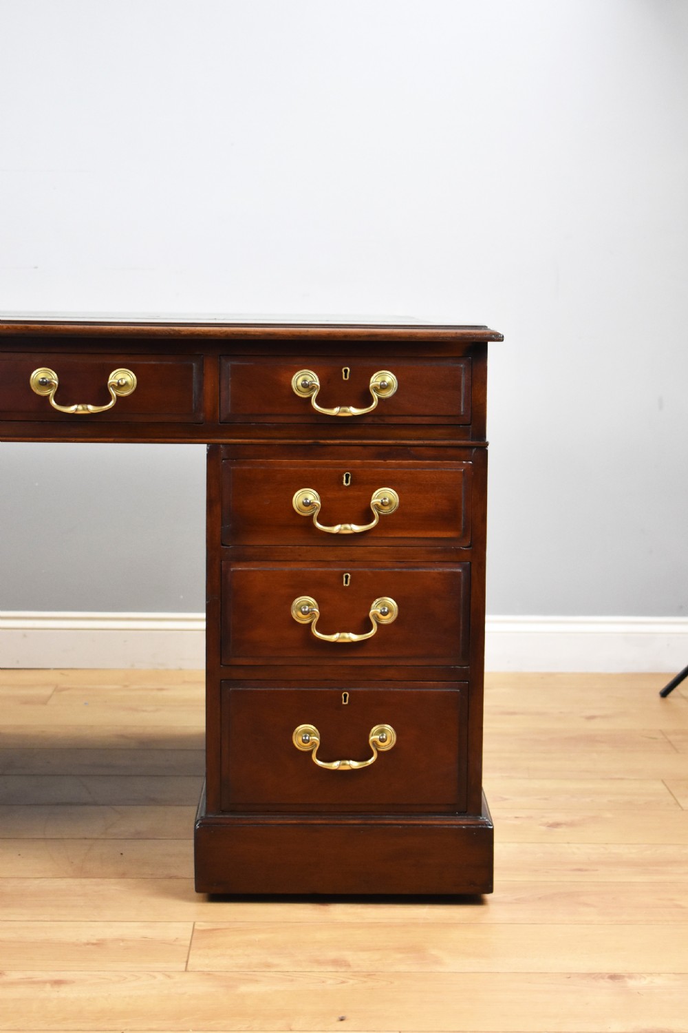 Edwardian Mahogany Partners Desk View IV