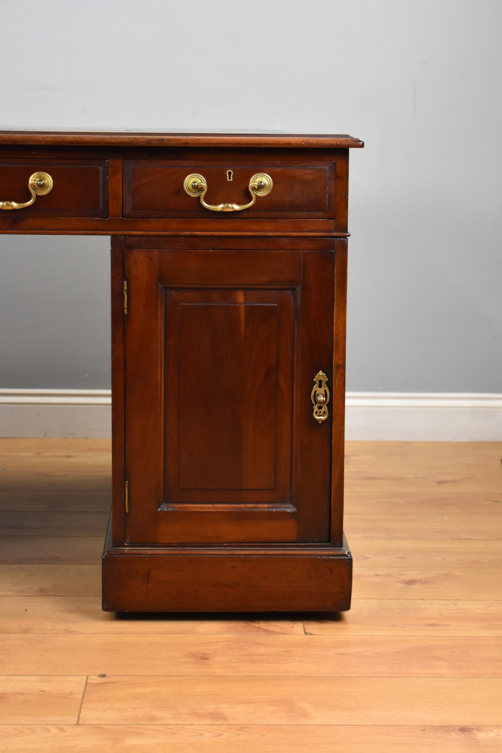Edwardian Mahogany Partners Desk View IX