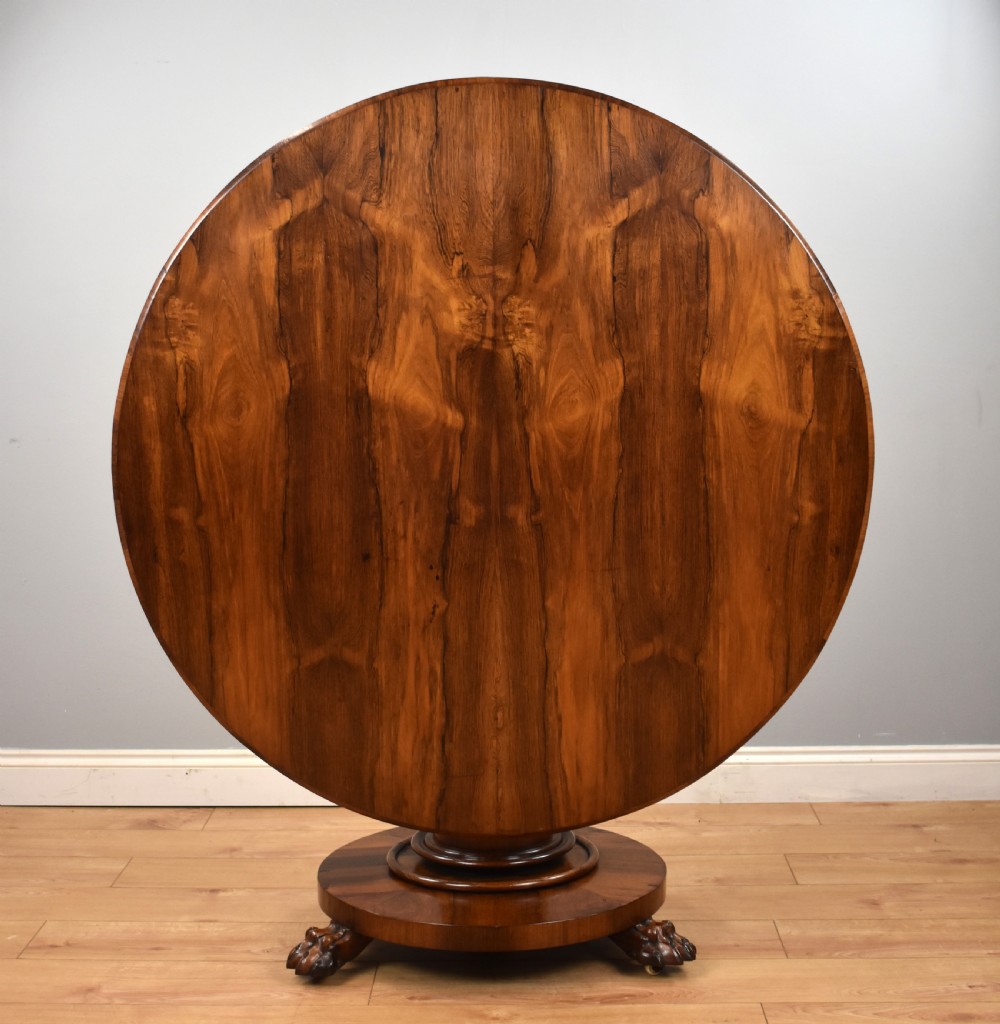 Early Victorian Rosewood Circular Breakfast Table