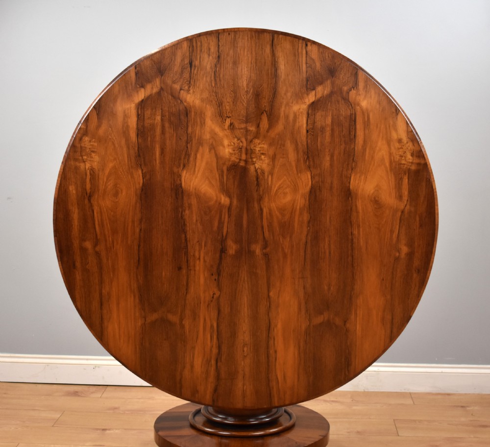 Early Victorian Rosewood Circular Breakfast Table View II