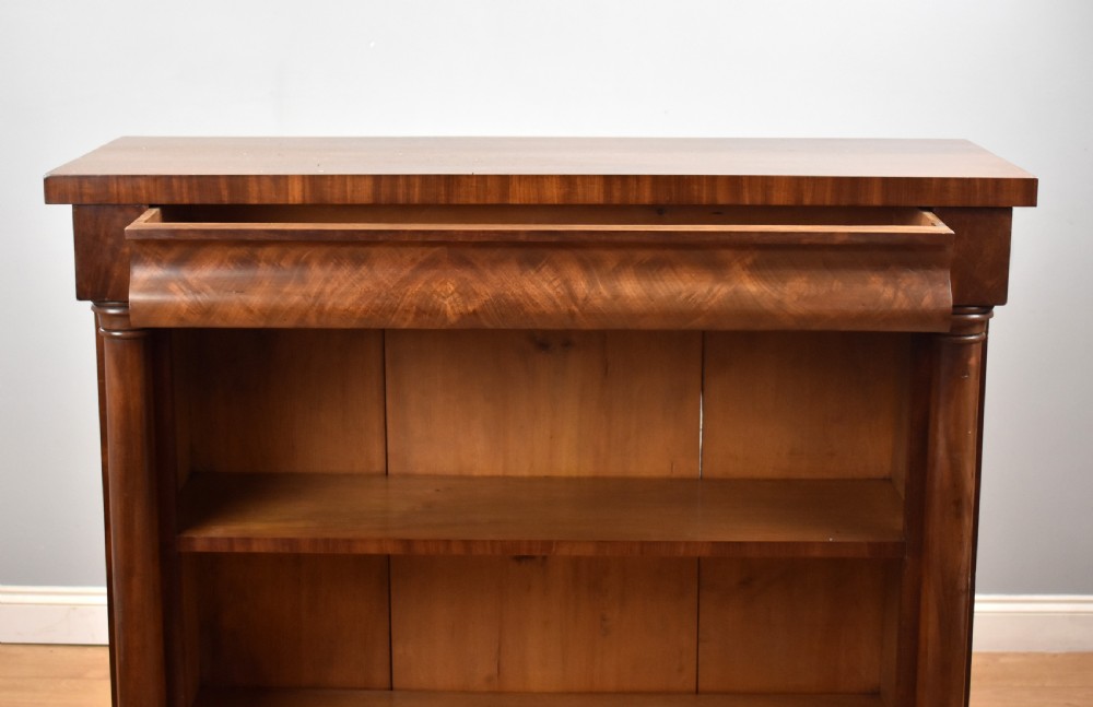 Victorian Mahogany Open Bookcase View IV
