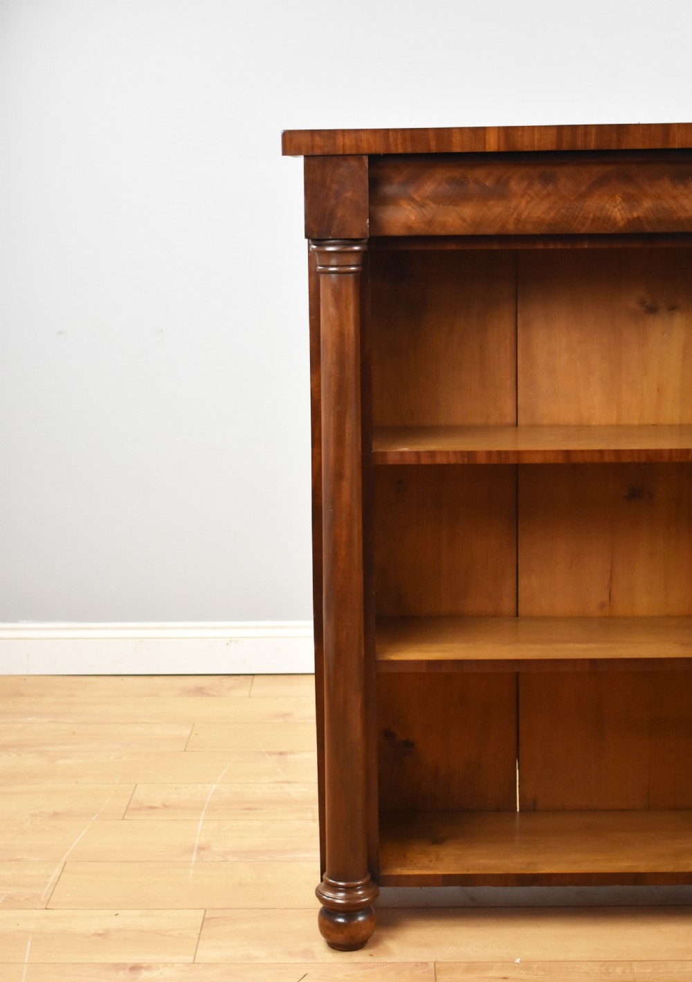 Victorian Mahogany Open Bookcase View V