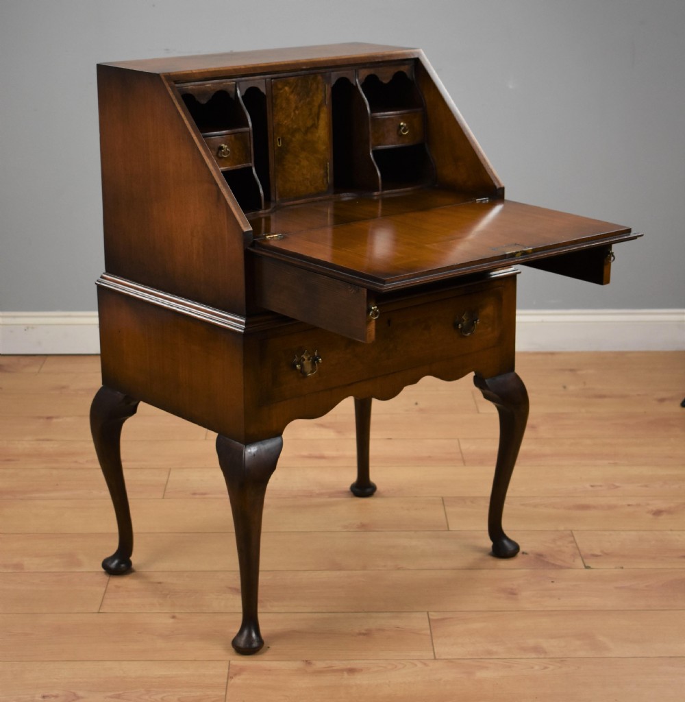 Queen Anne Style Walnut Bureau View III