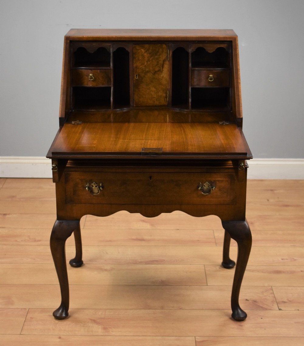 Queen Anne Style Walnut Bureau View IV