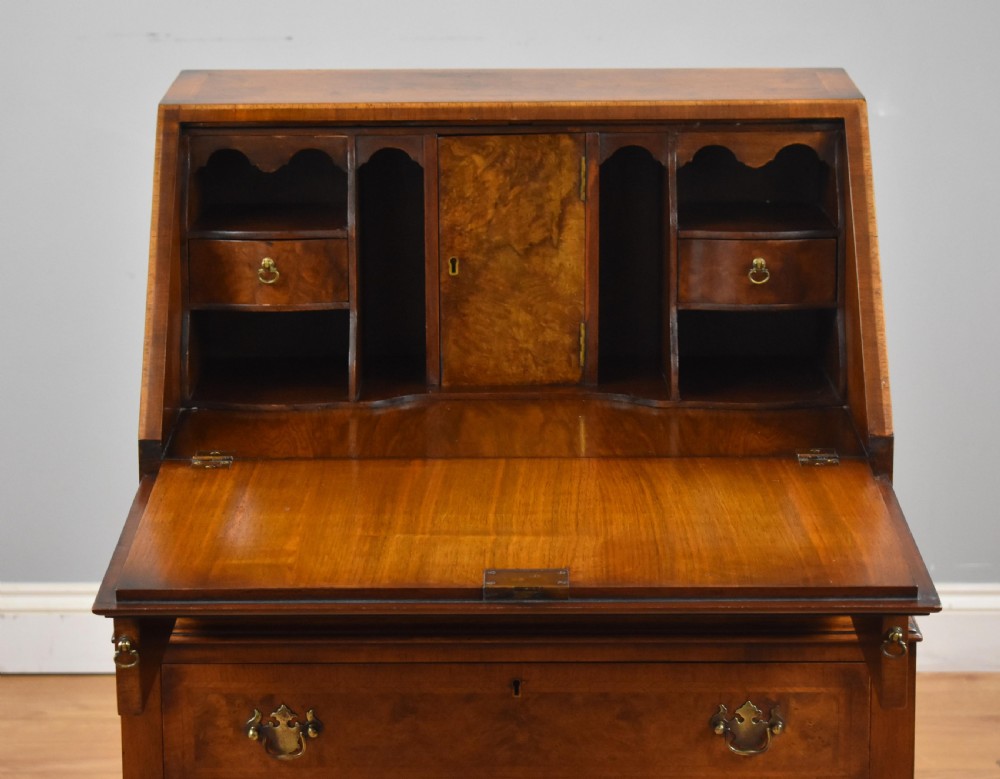 Queen Anne Style Walnut Bureau View V