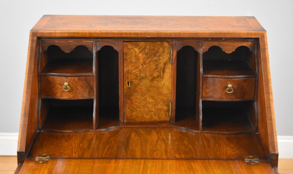 Queen Anne Style Walnut Bureau View VII
