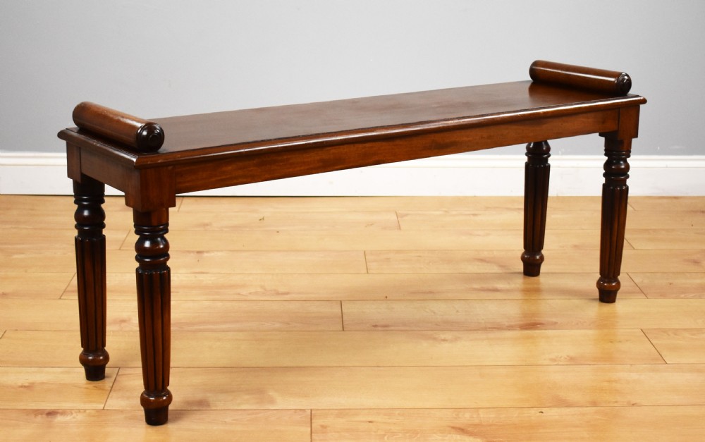 Victorian Mahogany Window Seat