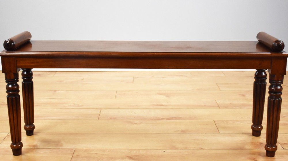 Victorian Mahogany Window Seat View II
