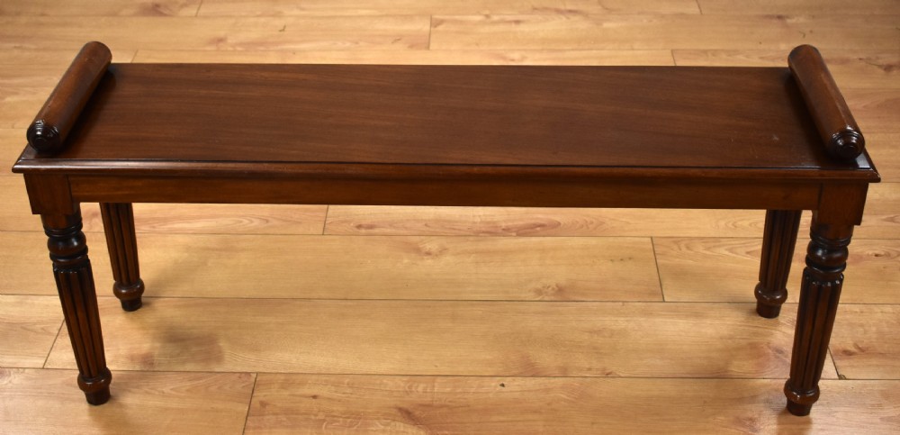 Victorian Mahogany Window Seat View V