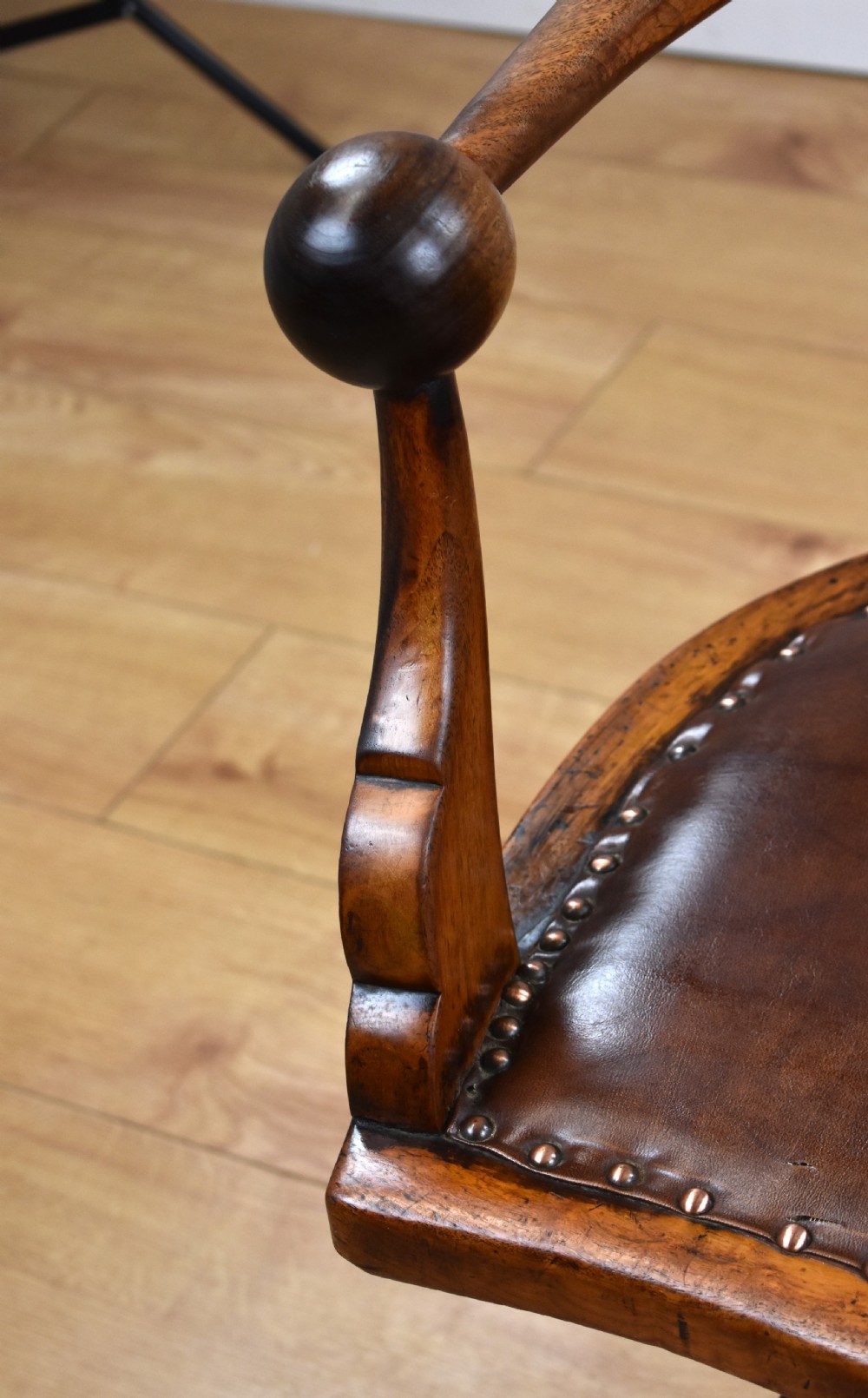 Victorian Mahogany Desk Chair View III
