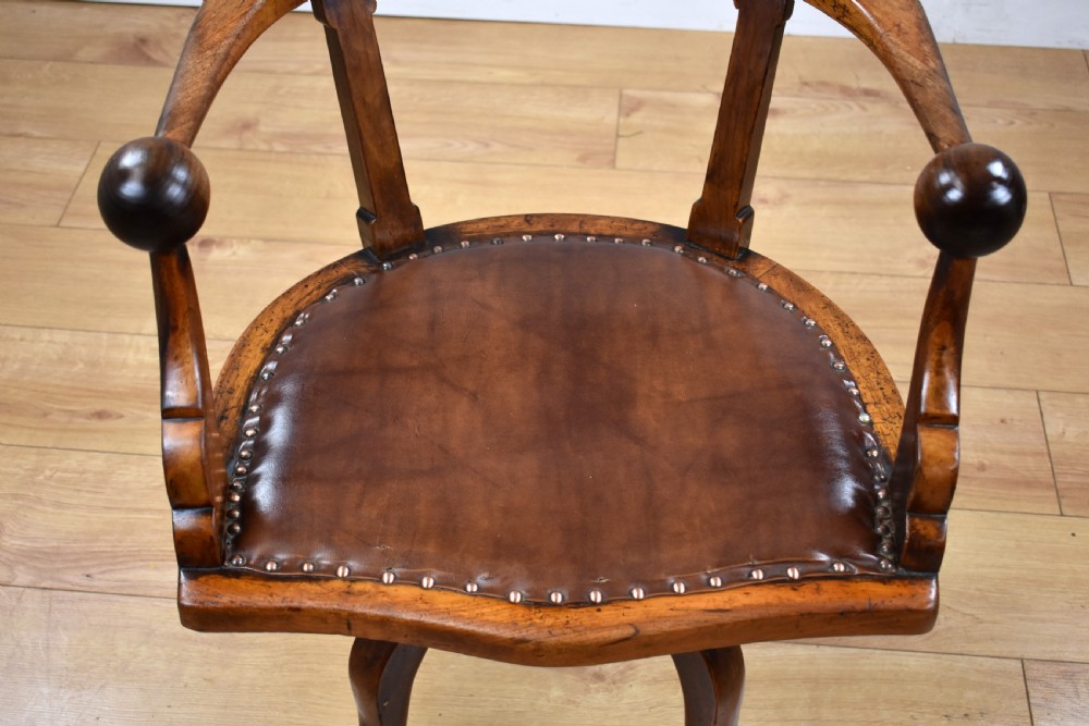 Victorian Mahogany Desk Chair View V