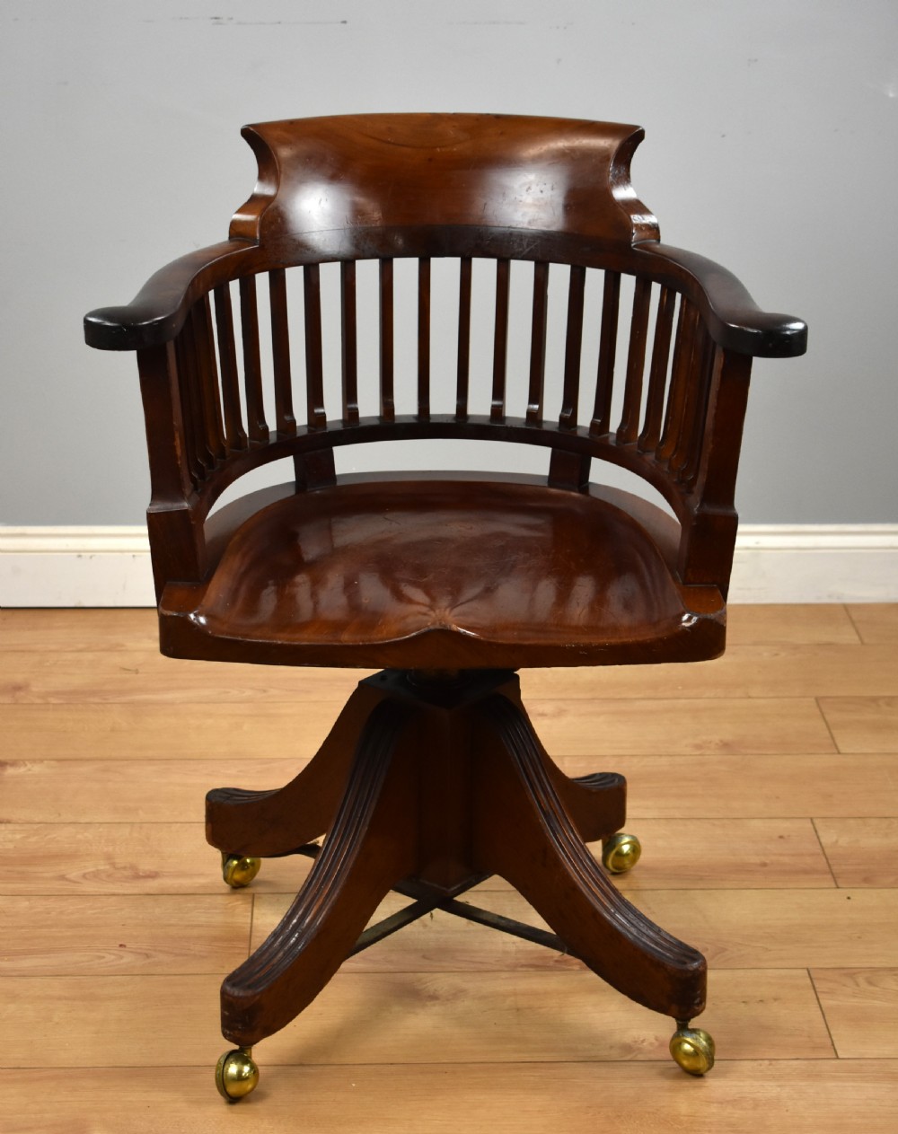 Victorian Mahogany Desk Chair View II