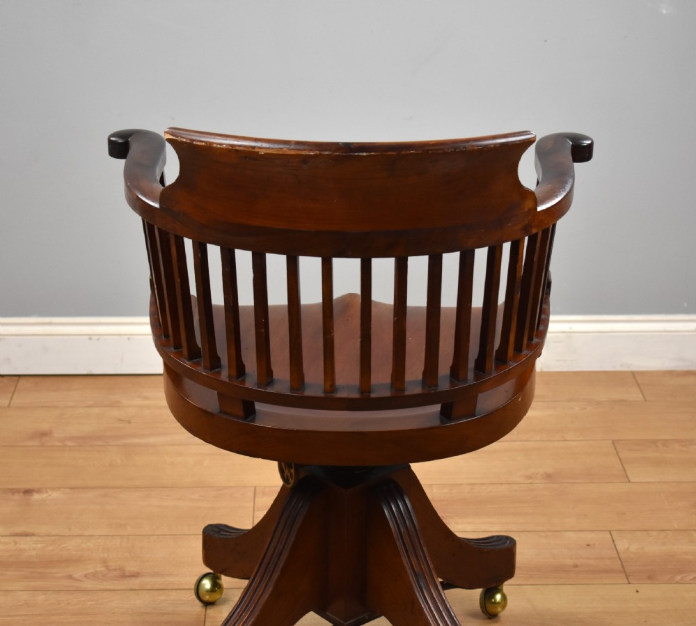 Victorian Mahogany Desk Chair View III