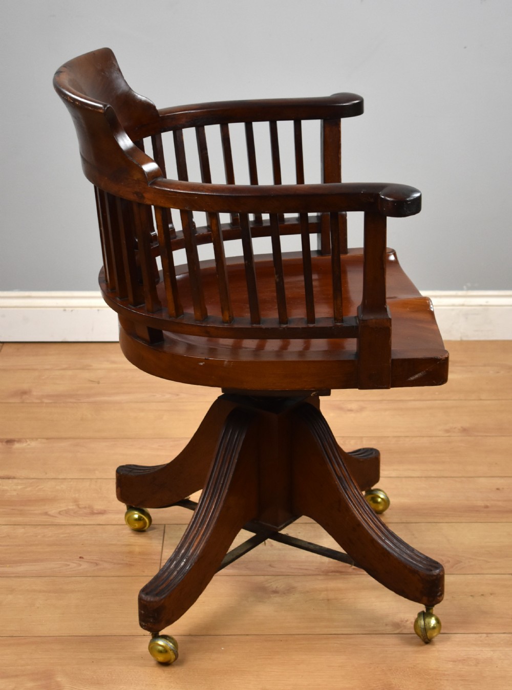 Victorian Mahogany Desk Chair View V