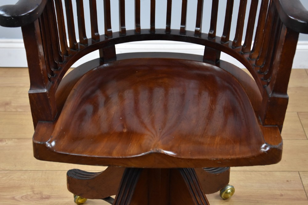 Victorian Mahogany Desk Chair View VI