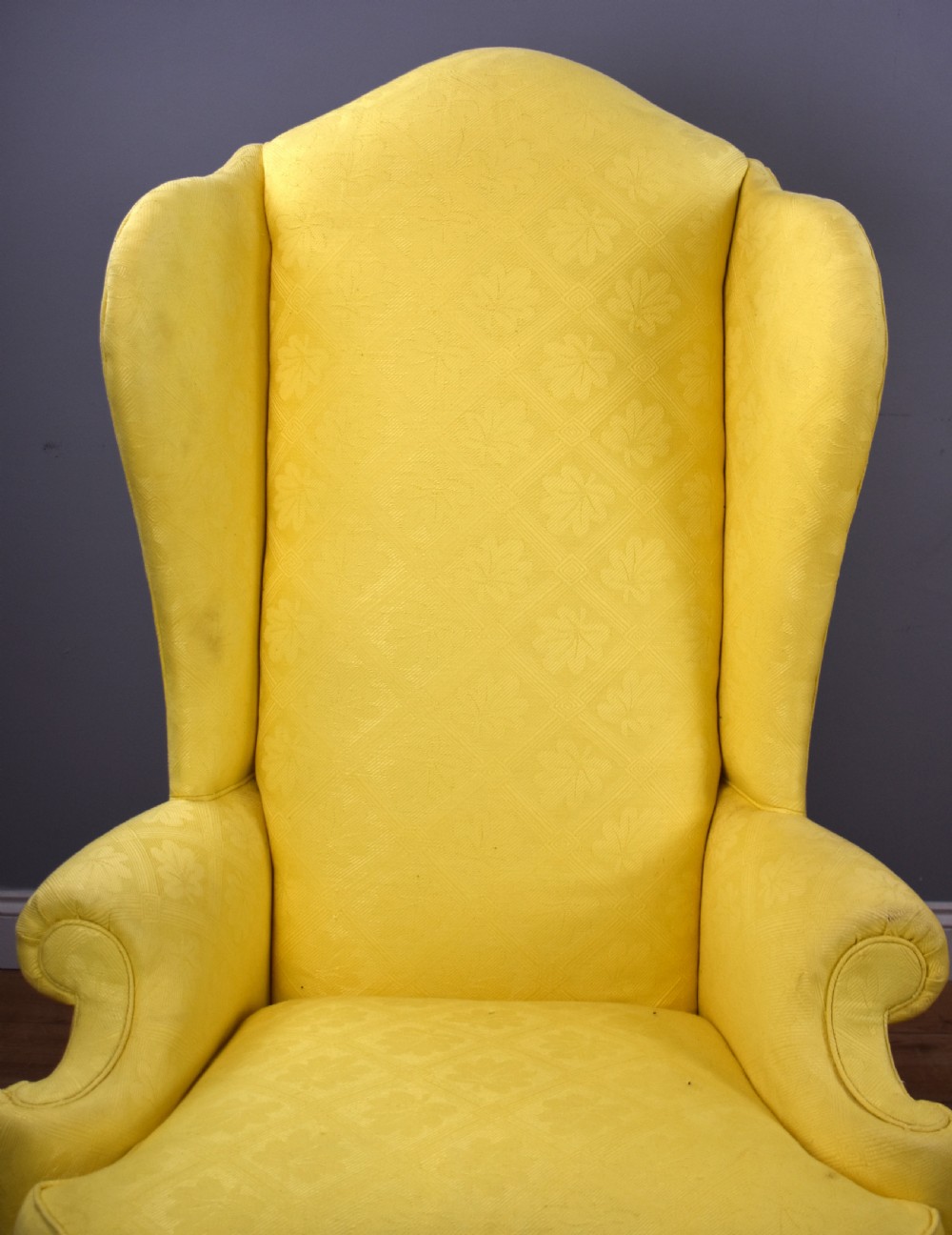 Pair of Queen Anne Style Wing Back Armchairs View II