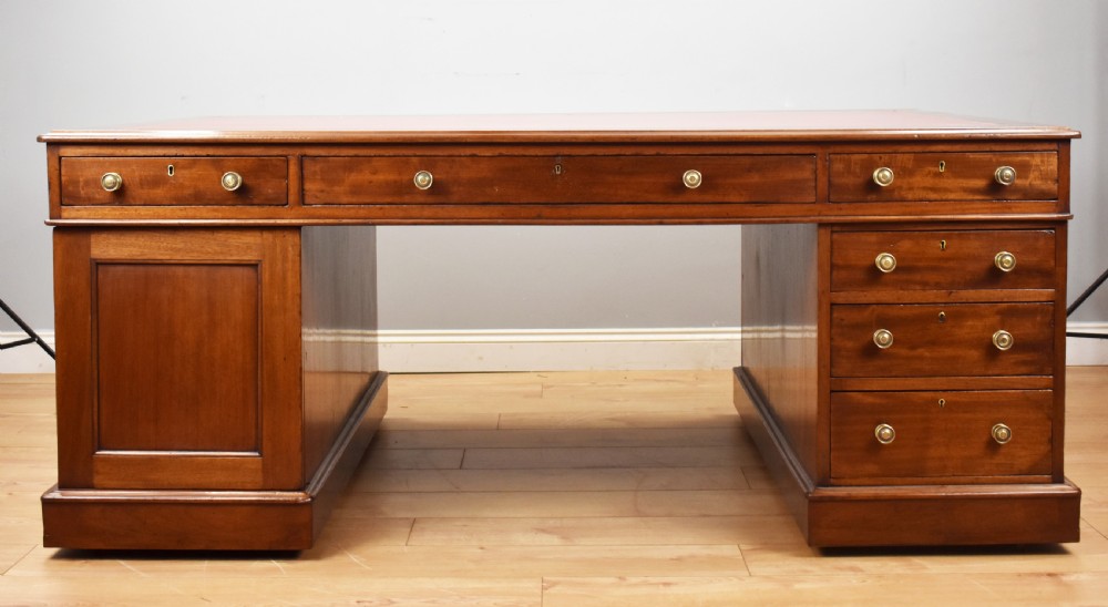Victorian Mahogany Partners Desk by  View XII